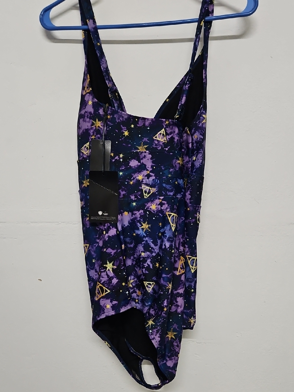 Torrid Harry Potter Deathly Hallows galaxy Purple swimsuit Sz 2x (18-20) Nwt - Picture 5 of 6